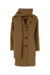 Michael Michael Kors Michael By Michael Kors Camel Wool Blend Coat In Brown