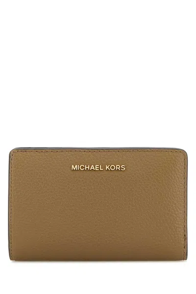 MICHAEL MICHAEL KORS MICHAEL BY MICHAEL KORS CAPPUCCINO LEATHER WALLET