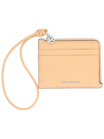 Michael Michael Kors Michael By Michael Kors Card Holder "jet Set" In Neutral