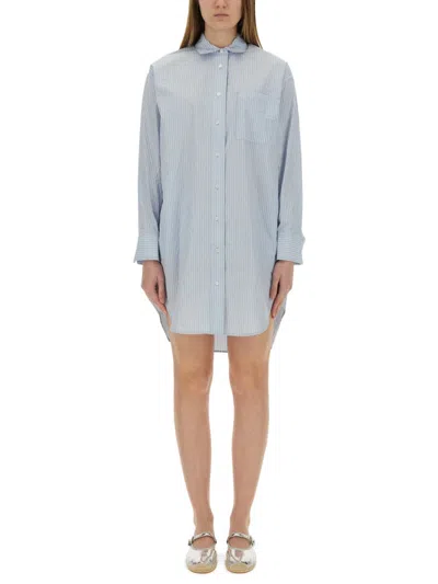 Michael Michael Kors Michael By Michael Kors Chemisier Dress - Size S In Blue