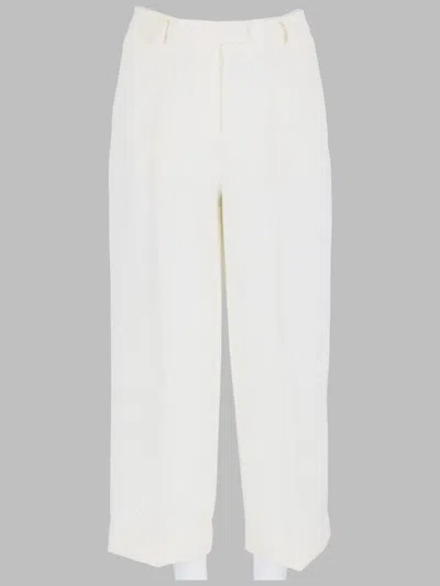 Michael Michael Kors Michael By Michael Kors Chic Wide-leg Trousers For Women In White