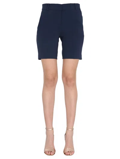 Michael Michael Kors Michael By Michael Kors Compact Text Shorts In Black