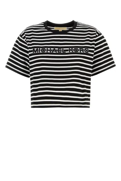 Michael Michael Kors Michael By Michael Kors Embroidered Cotton T-shirt