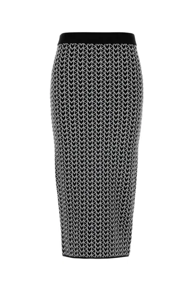 Michael Michael Kors Michael By Michael Kors Embroidered Stretch Viscose-blend Skirt In Printed