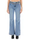 Michael Michael Kors Michael By Michael Kors Flare Fit Jeans In Blue