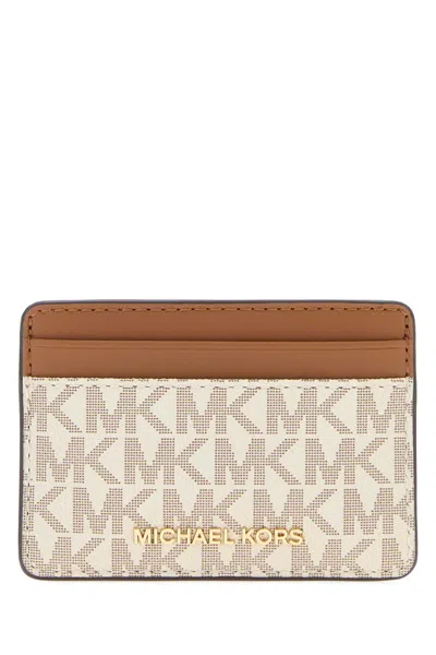 Michael Michael Kors Michael By Michael Kors Holder Card Case In Beige
