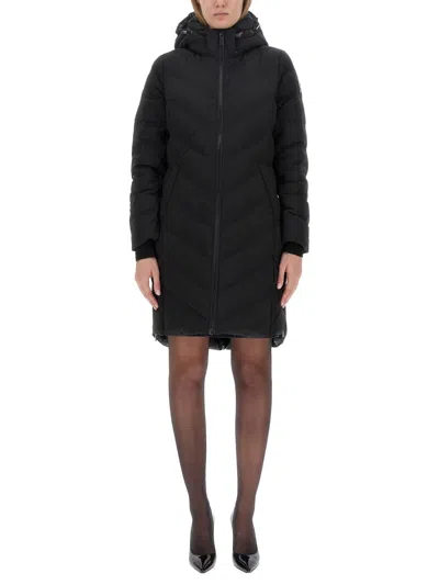 Michael Michael Kors Michael By Michael Kors Hooded Parka In Black