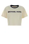 Michael Michael Kors Michael By Michael Kors Ivory Cotton T-shirt In Neutral