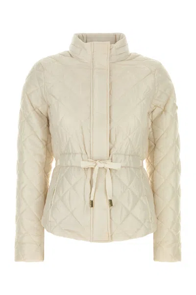 Michael Michael Kors Michael By Michael Kors Ivory Polyester Jacket In White