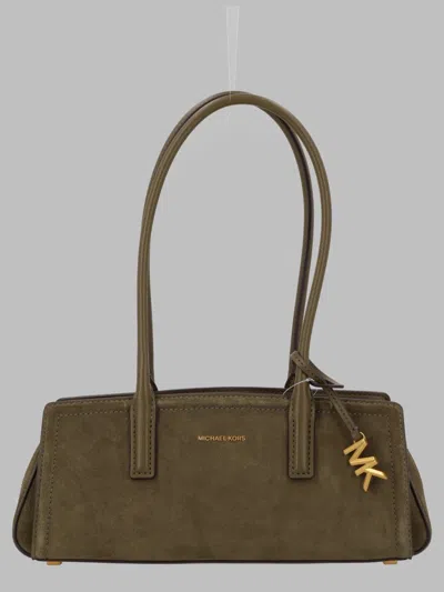 Michael Michael Kors Michael By Michael Kors Laila Small Mini Leather Shoulder Bag In Green