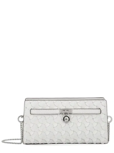 Michael Michael Kors Michael By Michael Kors Leather Shoulder Bag In White