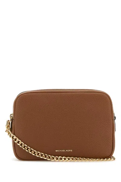Michael Michael Kors Michael By Michael Kors Michael Medium Bryant Leather Shoulder Handbag In Brown