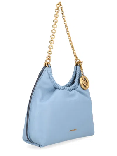 Michael Michael Kors Michael By Michael Kors Mini Cow Leather Shoulder Bag In Blue