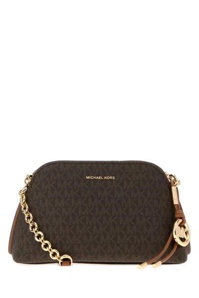 Michael Michael Kors Michael By Michael Kors Mini Printed Canvas Freddie Crossbody Handbag In Brown