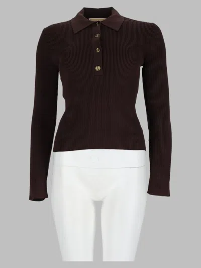 Michael Michael Kors Michael By Michael Kors Modern Fleece Knit Sweater In Brown
