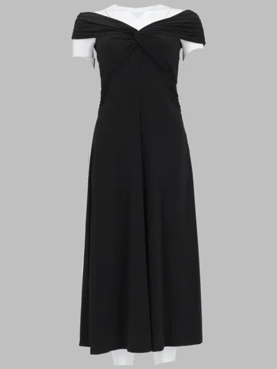 Michael Michael Kors Michael By Michael Kors Off-shoulder Ruched Maxi Dress In Black