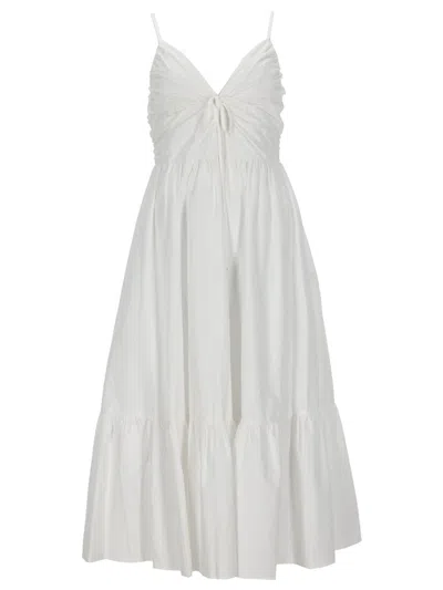 Michael Michael Kors Michael By Michael Kors Organic Cotton Mini Dress For Women In White