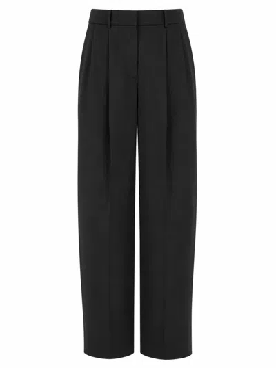 Michael Michael Kors Michael By Michael Kors Pantalone A Gamba Ampia In Black