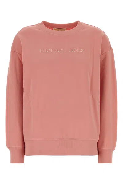 Michael Michael Kors Michael By Michael Kors Pink Cotton Sweatshirt