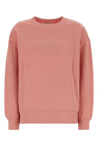 Michael Michael Kors Michael By Michael Kors Pink Cotton Sweatshirt