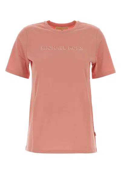 Michael Michael Kors Michael By Michael Kors Pink Cotton T Shirt