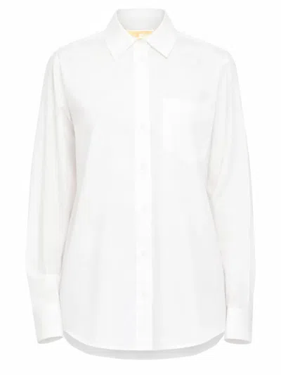 Michael Michael Kors Michael By Michael Kors Poplin Shirt In White