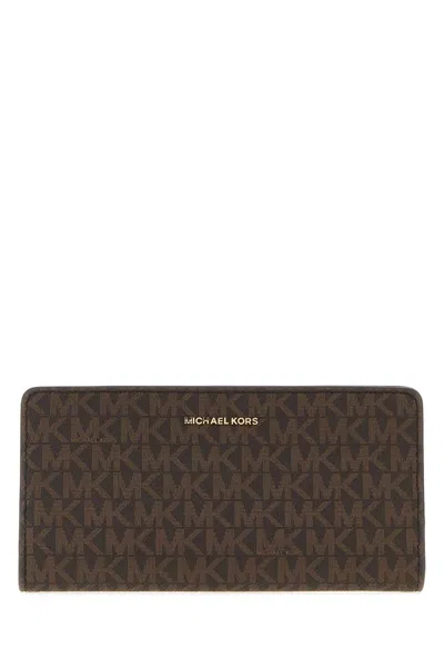 Michael Michael Kors Michael By Michael Kors Printed Canvas Bryant Wallet In Brown