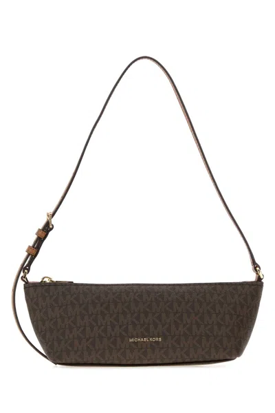 Michael Michael Kors Michael By Michael Kors Printed Canvas Laila Shoulder Bag In Brown