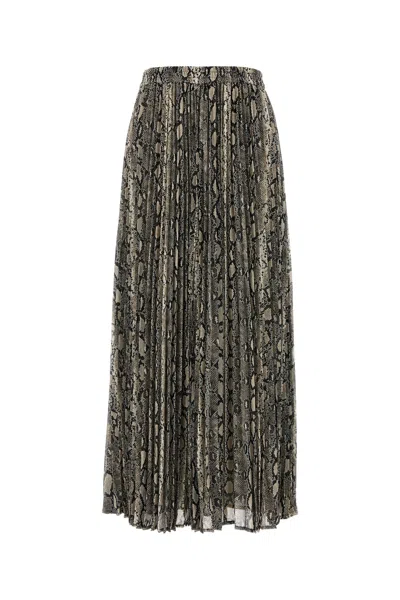 Michael Michael Kors Michael By Michael Kors Printed Crepe Skirt