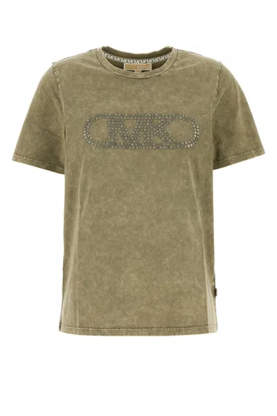 Michael Michael Kors Michael By Michael Kors Sage Green Cotton T-shirt