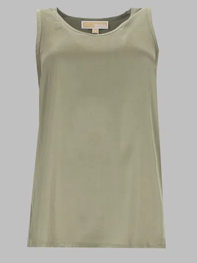Michael Michael Kors Michael By Michael Kors Sleeveless Tank Top In Green