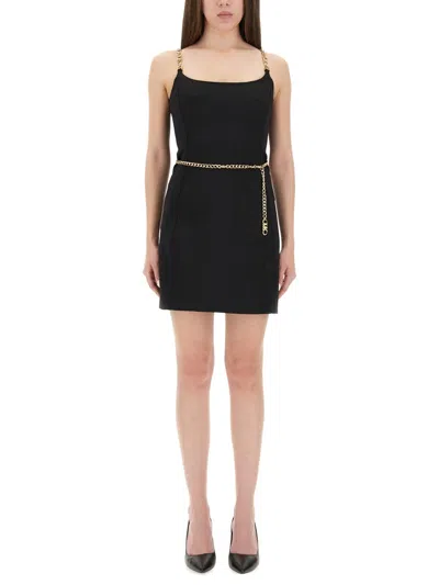 Michael Michael Kors Michael By Michael Kors Slim Fit Bustier Minidress With Belt In Black