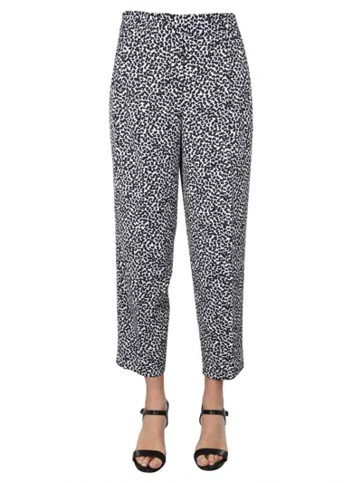 Michael Michael Kors Michael By Michael Kors Straight Fit Pants In Animal Print