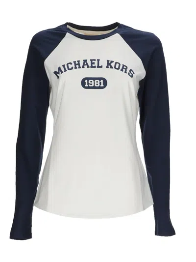 Michael Michael Kors Michael By Michael Kors T Shirt With Logo In Blue