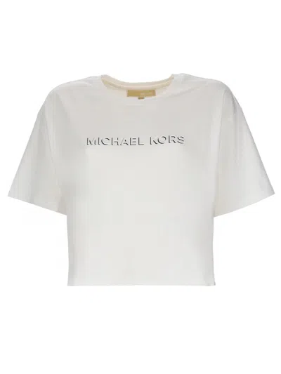 Michael Michael Kors Michael By Michael Kors T Shirt With Logo In White