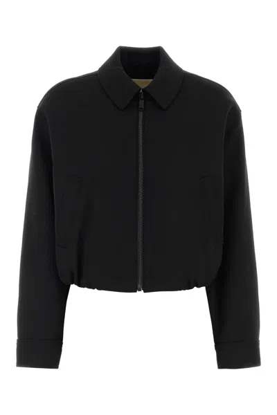 Michael Michael Kors Michael By Michael Kors Twill Bomber Jacket In Black