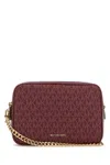 Michael Michael Kors Michael By Michael Kors Tyrian Purple Canvas Medium Bryant Shoulder Bag