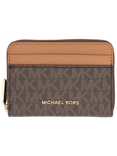 Michael Michael Kors Michael By Michael Kors Wallet With Logo In Brown