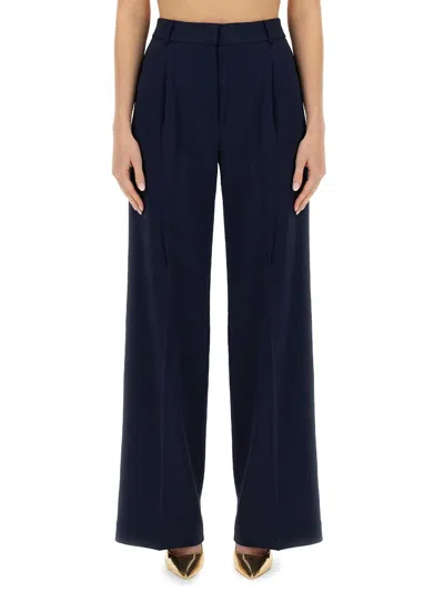 Michael Michael Kors Michael By Michael Kors Wide Leg Pants In Blue