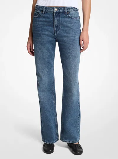 Michael Michael Kors Michael Kors Alice Mid-rise Denim Jeans In Blue