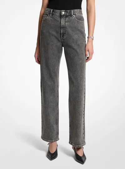 Michael Michael Kors Michael Kors Alice Stretch Denim Jean In Grey In Gray