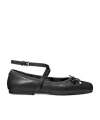 Michael Michael Kors Ballerine Collette In Pelle Nera Donna In Black