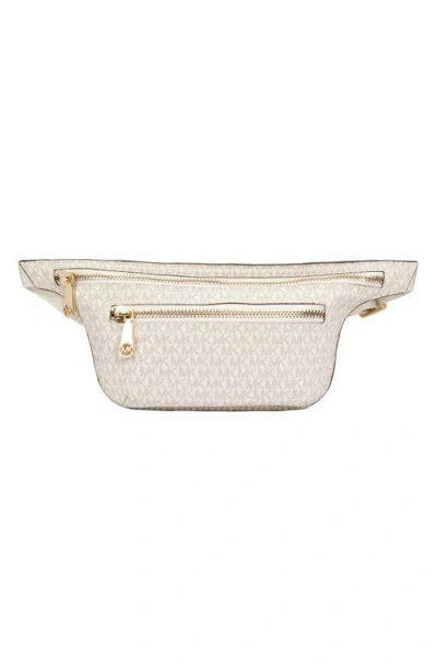 Michael Michael Kors Michael Kors Faux Leather Belt Bag In Vanilla