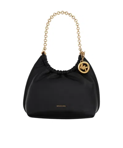 Michael Michael Kors Michael Kors Indie Chain Shoulder Bag In Black
