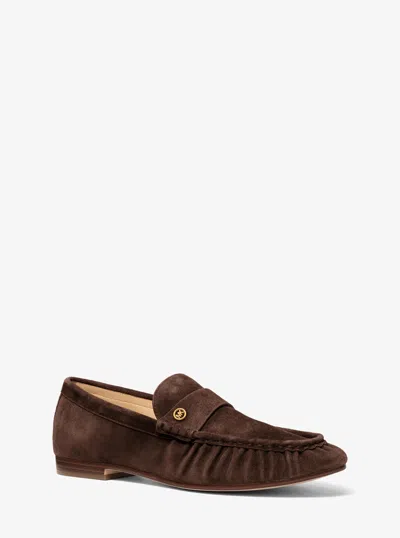 Michael Michael Kors Michael Kors Jennings Suede Loafer In Brown