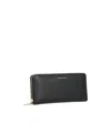 Michael Michael Kors Logo-lettering Wallet In Black