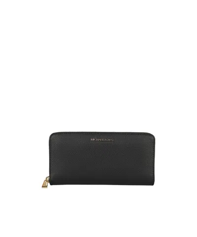 Michael Michael Kors Michael Kors Jet Set Zip-around Wallet In Black