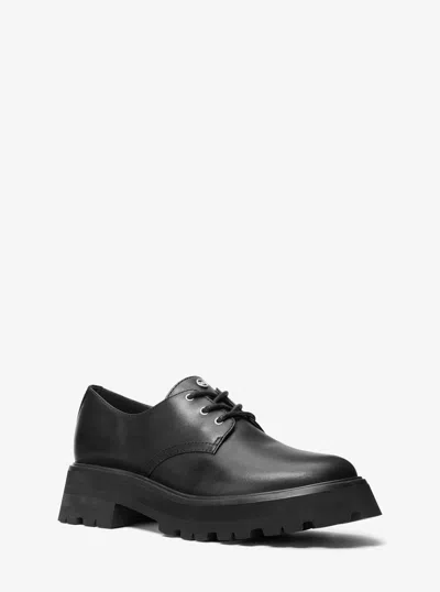 Michael Michael Kors Michael Kors Loden Leather Oxford In Black