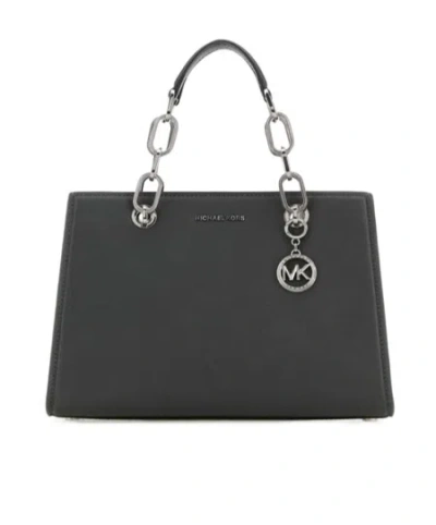 Michael Michael Kors Cynthia Diagonal Backpack In Black