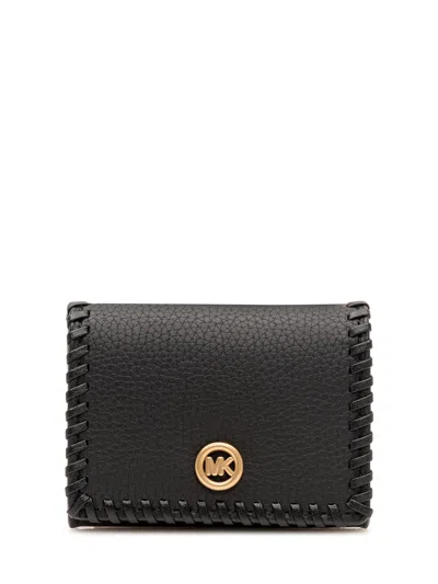Michael Michael Kors Michael Kors Mini Flap Card Case In Black